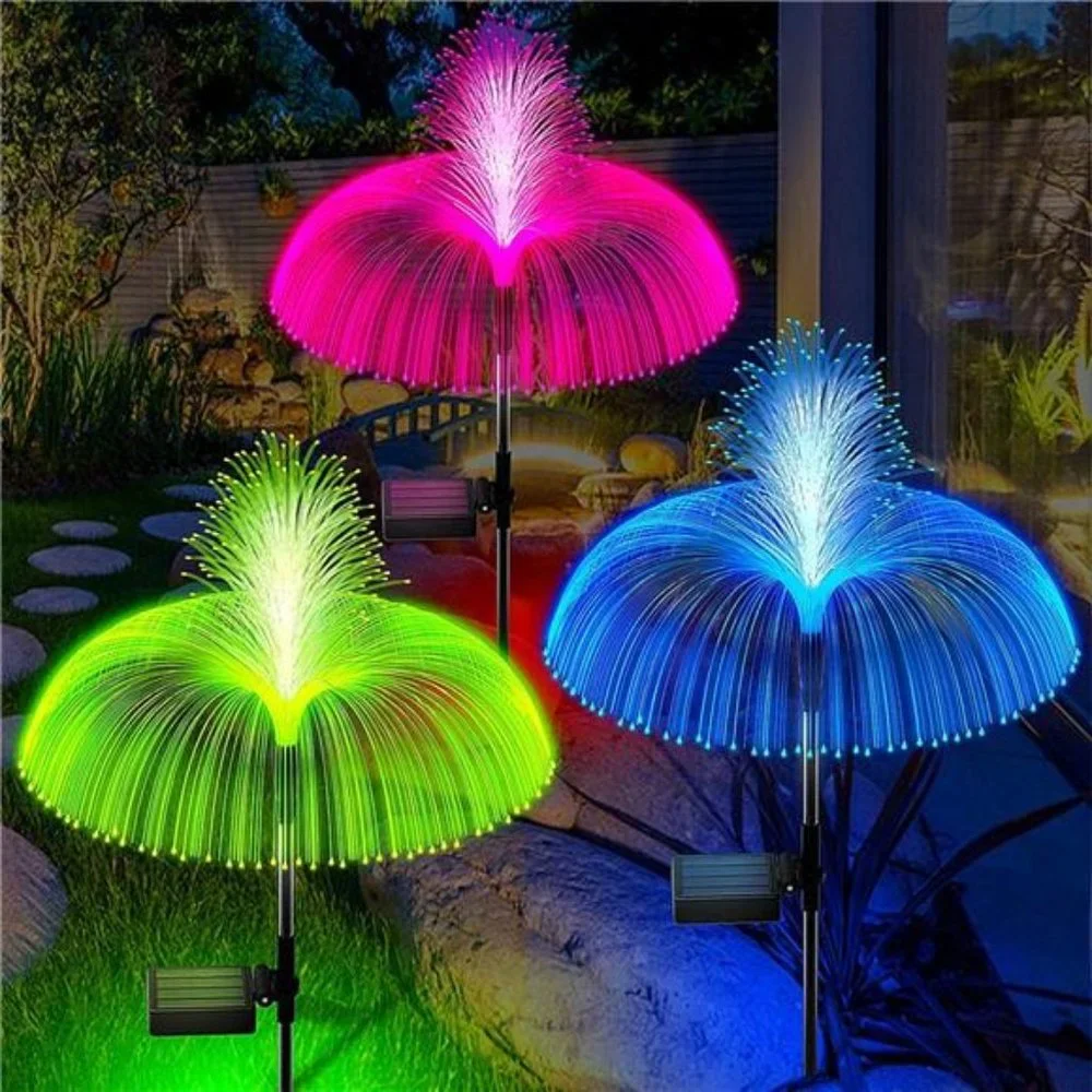 3 PCS Solar Garden Lights Outdoor Decorative Waterproof Landscape Decoration